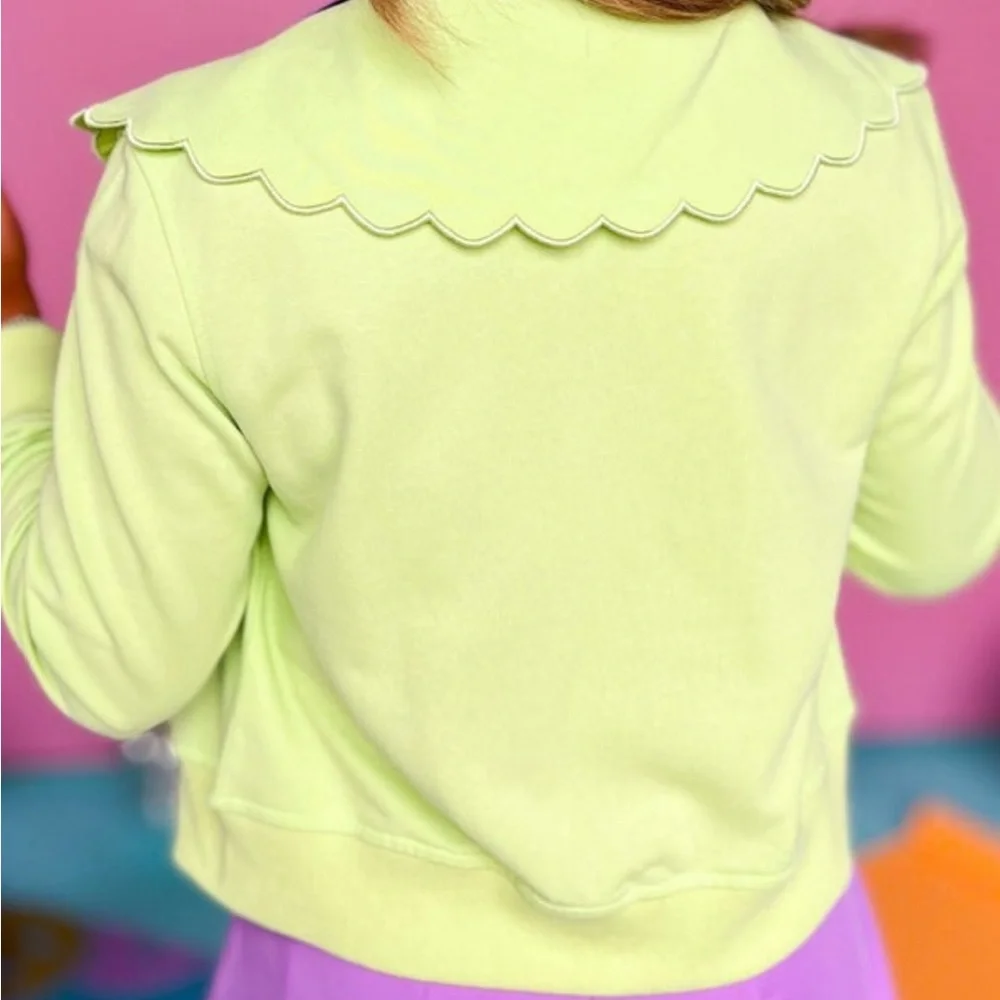 BNWT Lucy Scalloped Collar Lightweight Jacket in Large SOLD OUT - Picture 3 of 8